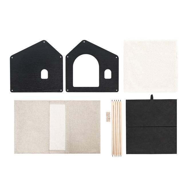 Домик для животных Leset Флёр Чёрный Бежевый Домик для животных Leset Флёр Чёрный Бежевый