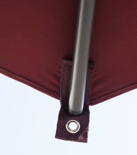 Зонт профессиональный 3х3 м Napoli Standard антрацит, бордовый 3000х3000 мм