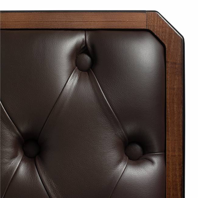 Банкетка Патриция 2 орех, к/з Ева 1, каретная стяжка Л Банкетка Патриция 2 орех, к/з Ева 1, каретная стяжка Л