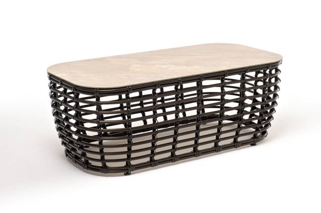 "Ницца" журнальный столик из искусственного ротанга, цвет бронзовый "Ницца" журнальный столик из искусственного ротанга, цвет бронзовый