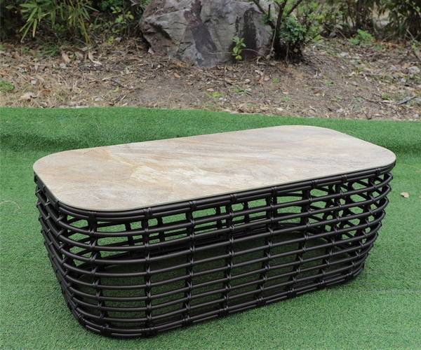 "Ницца" журнальный столик из искусственного ротанга, цвет бронзовый "Ницца" журнальный столик из искусственного ротанга, цвет бронзовый