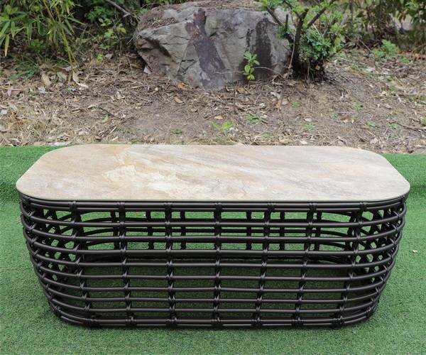 "Ницца" журнальный столик из искусственного ротанга, цвет бронзовый "Ницца" журнальный столик из искусственного ротанга, цвет бронзовый