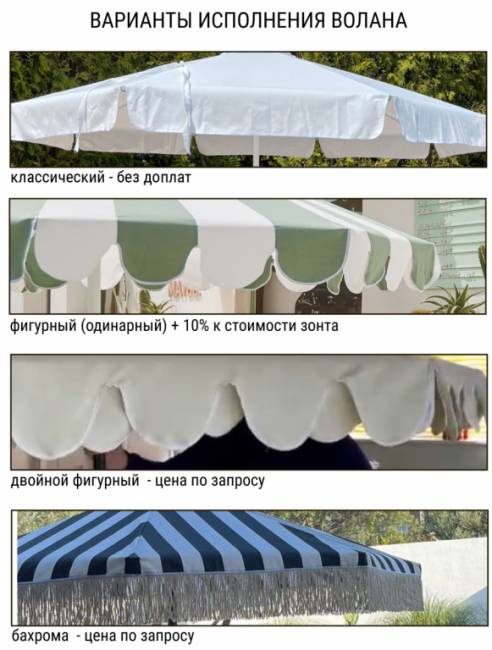 Зонт пляжный профессиональный Ø2.5 м Kiwi Clips серебристый, красный Ø2500 мм