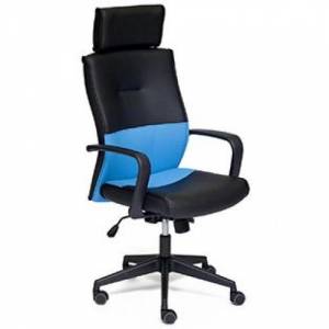 Кресло офисное «Модерн-1» (Modern-1blue) (Чёрно-синяя искусственная кожа)