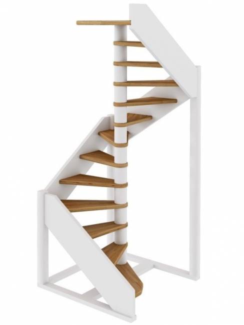 Деревянная лестница ЛС-1.2х под покраску