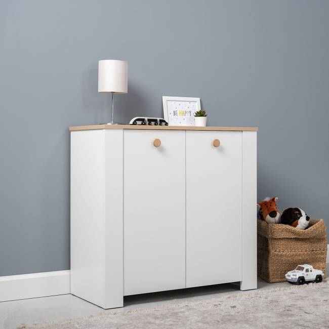 Тумба с дверками Джастин 16.228.02 цвет белый шагрень/дуб белый эксклюзив Тумба с дверками Джастин 16.228.02 цвет белый шагрень/дуб белый эксклюзив