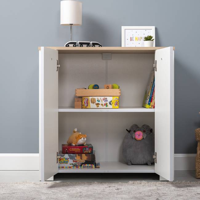 Тумба с дверками Джастин 16.228.02 цвет белый шагрень/дуб белый эксклюзив Тумба с дверками Джастин 16.228.02 цвет белый шагрень/дуб белый эксклюзив