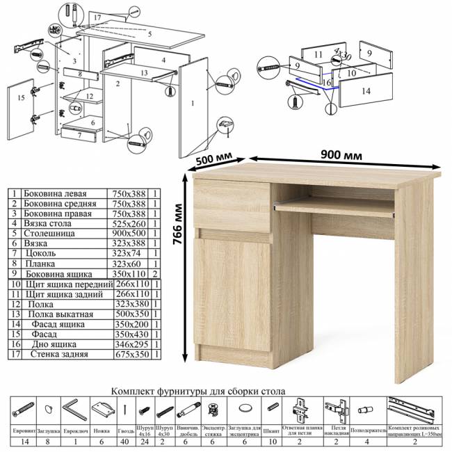 Большой комод на 6-ть ящиков Мори с компьютерным столом МС-1 левый и полка открытая на 900 цвет дуб сонома Большой комод на 6-ть ящиков Мори с компьютерным столом МС-1 левый и полка открытая на 900 цвет дуб сонома