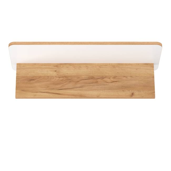 Полка Вуди 15.46 цвет белый премиум/дуб крафт золотой