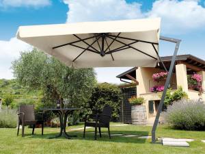 Зонт профессиональный 3х3 м Napoli Braccio антрацит, слоновая кость 3000х3000 мм