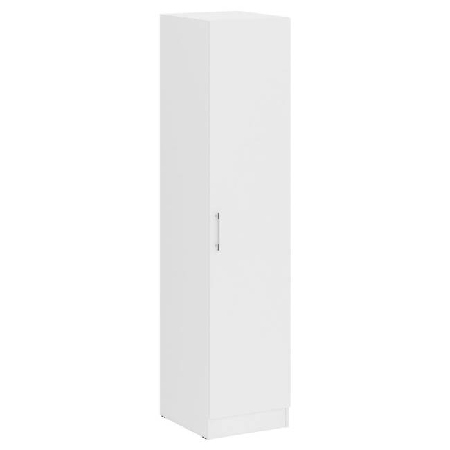 Кровать белая двуспальная 1800 со шкафом для одежды 2-х створчатым Стандарт цвет белый Кровать белая двуспальная 1800 со шкафом для одежды 2-х створчатым Стандарт цвет белый