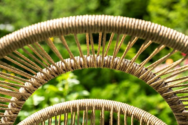 "Барселона" кресло-кокон из искусственного ротанга, цвет соломенный "Барселона" кресло-кокон из искусственного ротанга, цвет соломенный