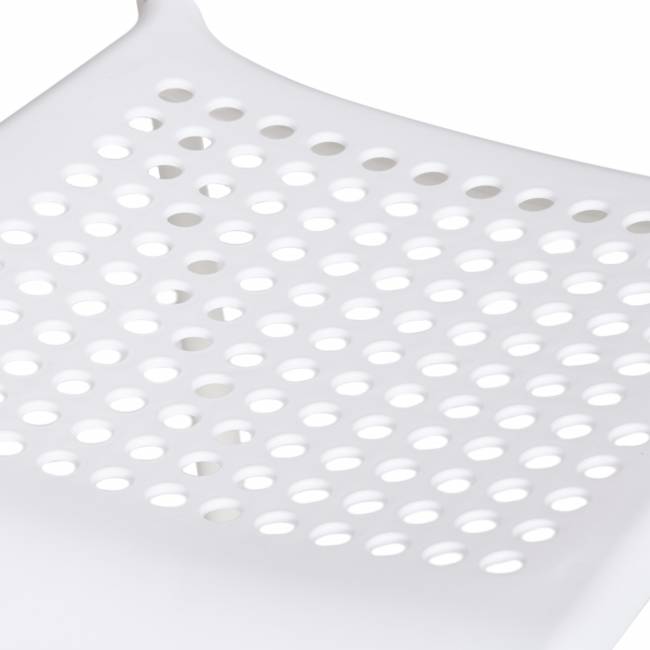 Стул ADDE (mod. C-049) металл/пластик, 39 х 49 х 78 см, White (белый) (Комплект из 8 шт.) белый металл/пластик