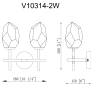 Бра Moderli V10314-2W Catris